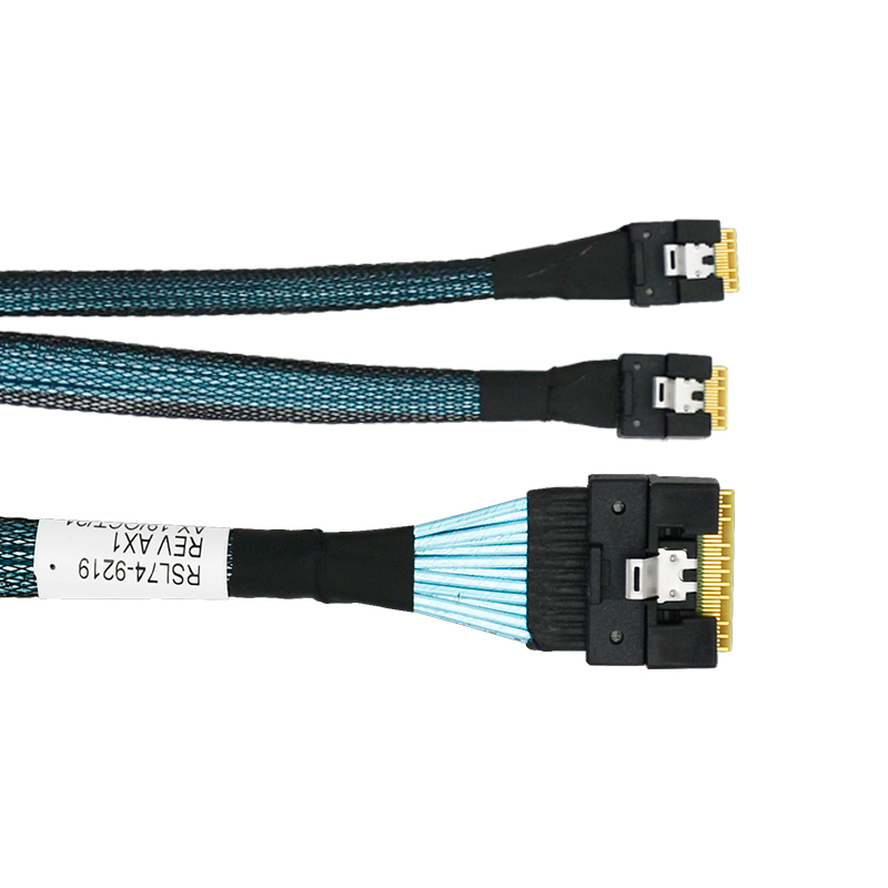 LR-LINK <LRMCIOSF54(8i)-1M> Кабель MCIO  x8<->SFF-8654  (x8)