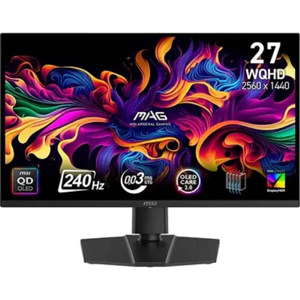 Монитор MICROSTAR 9S6-3CD89T-043, MAG 271QP, 26.5", QD-OLED, 2560x1440, 240Hz