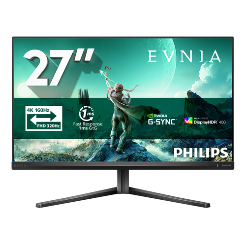 LCD PHILIPS 27" 27M2N3800A {IPS 3840x2160 160Hz / 1920x1080 320Hz 5ms 1000cd 2xHDMI DIsplayPort 2x2W HDR400 Internal VESA}