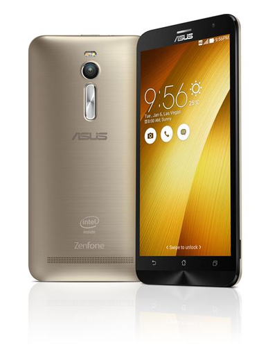 Asus ZenFone 2 ZE551ML-6G150RU {5.5"FullHD/1920x1080/Intel Z3580/4GB/32GB/2Sim/Android 5.0/WiFi/BT/LTE/Gold} [90AZ00A4-M01500]