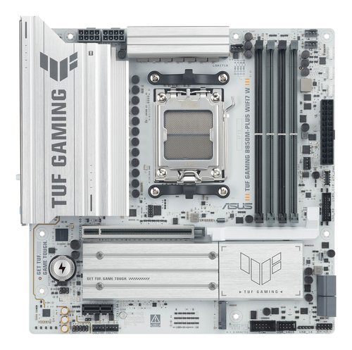 Материнская плата ASUS TUF GAMING B850M-PLUS WIFI7 WI, AM5, B850, 4*DDR5, 4*SATA, 3*M.2, 7*USB 3.2, 4*USB 2.0, Type-C, 1*PCIx16, 1*PCIx1, DP+HDMI, mATX; 90MB1MD0-M0EAY0