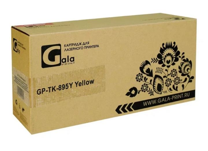Картридж GalaPrint GP_TK-895Y_Y_WC для Kyocera FS-C8020/FS-C8025/FS-C8525MFP с бункером Yellow 6000 копий