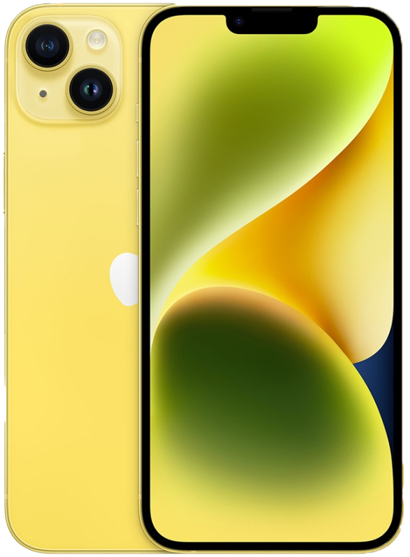 Смартфон Apple iPhone 14 Plus 512 ГБ, Dual еSIM, желтый