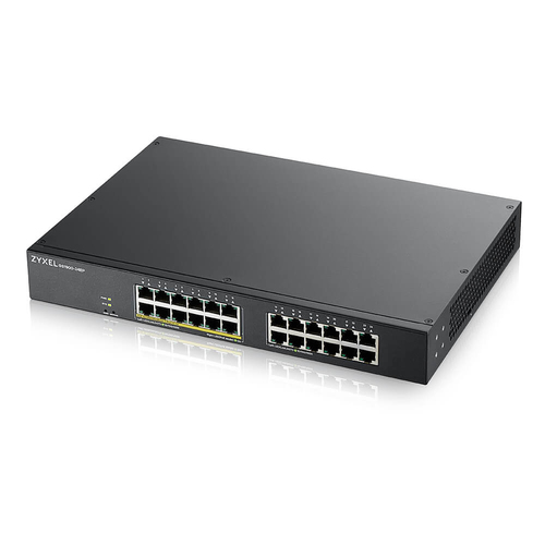 Zyxel GS1900-24HP - управляемый коммутатор, монтируемые в стойку, настольный, 1000 Мбит/сек, 100 Мбит/сек, 24 port, PoE, бюджет PoE 130 Вт