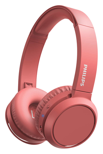 Наушники с микрофоном PHILIPS TAH4205RD (Bluetooth 5.0,  с регулятором громкости)
