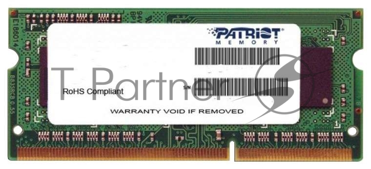 Оперативная память Patriot Signature, DDR4, 4GB (1x4 GB), 2400 MHz, CL17, SO-DIMM