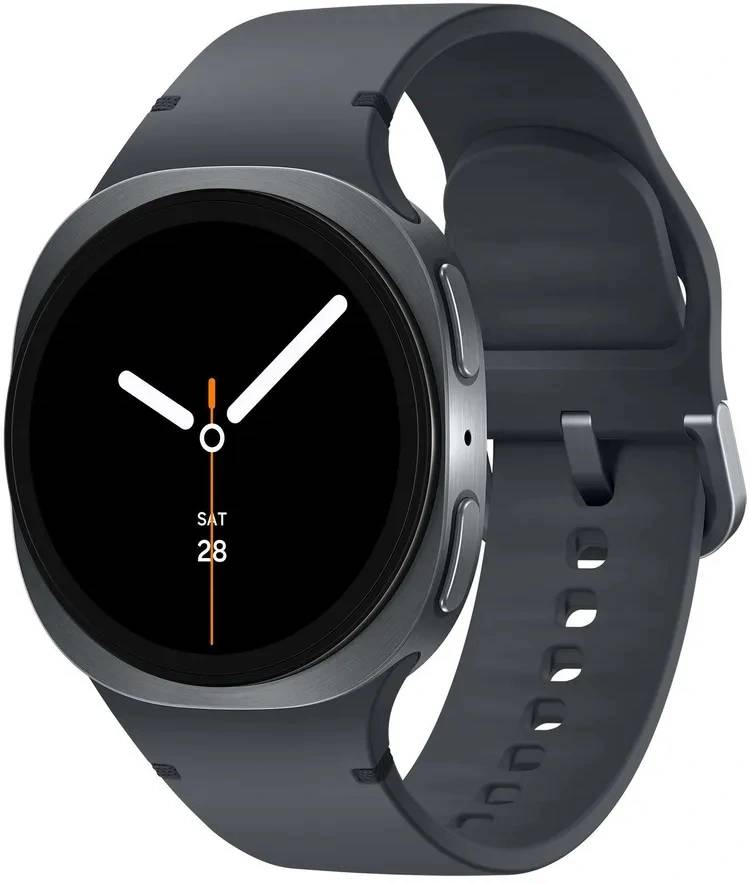 Samsung Смарт-часы Galaxy Watch 8 LTE Watch 8 40мм 1.34" Super AMOLED корп.графитовый рем.графитовый
