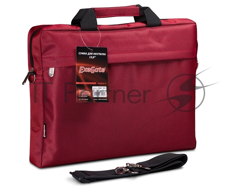 Сумка ExeGate EX212299RUS, 15.6", красная
