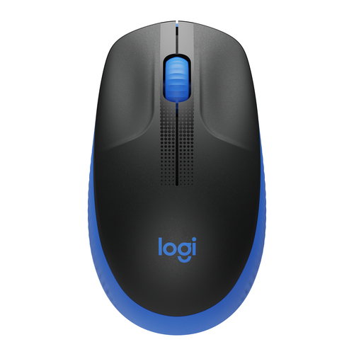 Мышь Logitech M190, оптическая, беспроводная, USB, темно-серый и синий [910-005925]