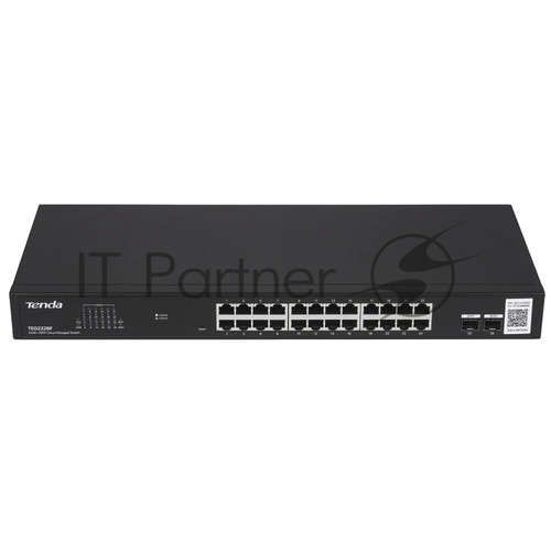 Коммутатор Tenda TEG2226F, 24×1 Гбит/с + 2×1 Гбит/с SFP, управляемый