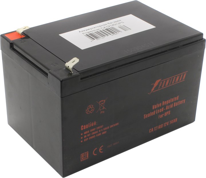 Аккумулятор Powerman  CA 12140  (12V,  14Ah)  для UPS