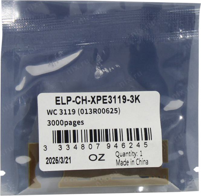<ELP-CH-XPE3119-3K> Чип Xerox WorkCentre  3119 (013R00625) 3K