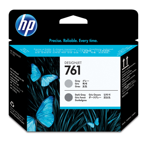 Картридж струйный HP 761 CH647A темно-серый/серый печатающая головка для HP DJ T7100