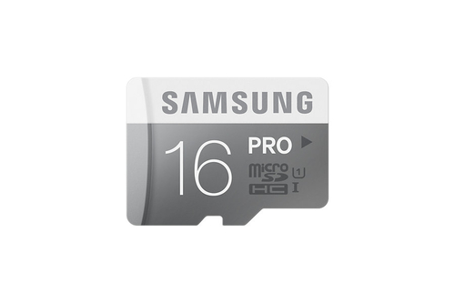Samsung PRO <MB-MG16DA/RU> microSDHC Memory Card 16Gb Class10 UHS-I  U1+  microSD-->  SD Adapter