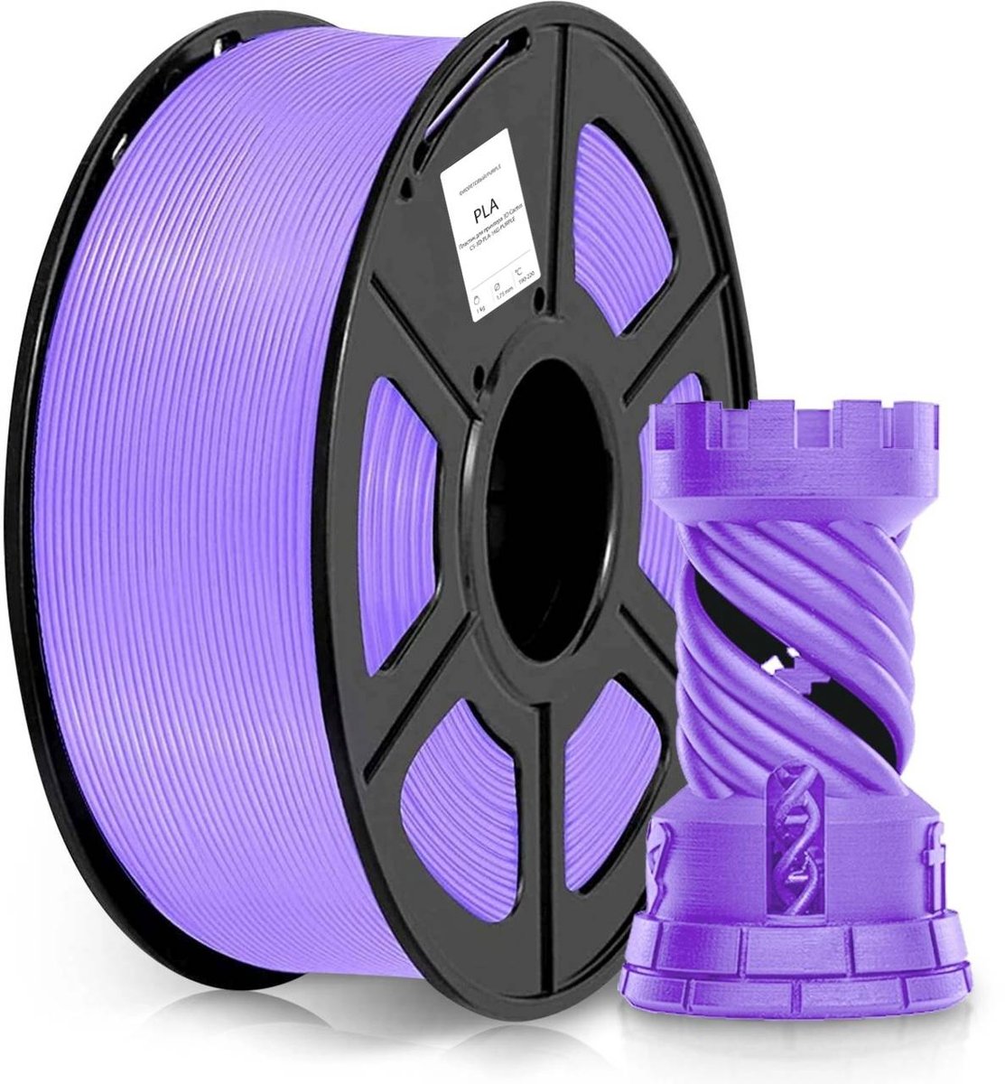 CACTUS Пластик для принтера 3D CS-3D-PLA-1KG-PURPLE PLA d1.75мм 1кг L326м 1цв.