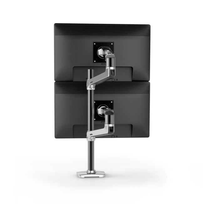 45-549-026 Ergotron LX  Двойное  наcтольное  крепление черный-серебро