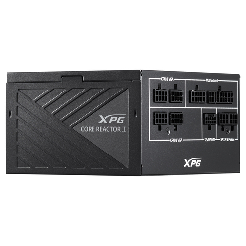 XPG CORE REACTOR II 1000 (ATX 3.1 1000W, Full Modular, PWM 135mm FDB fan, Active PFC, DC to DC,Half-Bridge & LLC converter, 80+ GOLD,  all Japanese capasitors) RET