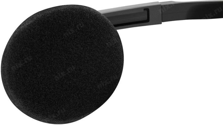 Наушники с микрофоном Оклик HS-M100 черный 1.8м  накладные оголовье (1532004)