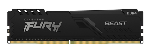 Память DDR4 16Gb 3600MHz Kingston KF436C18BB/16 Fury Beast Black RTL Gaming PC4-28800 CL18 DIMM 288-pin 1.35В single rank с радиатором Ret