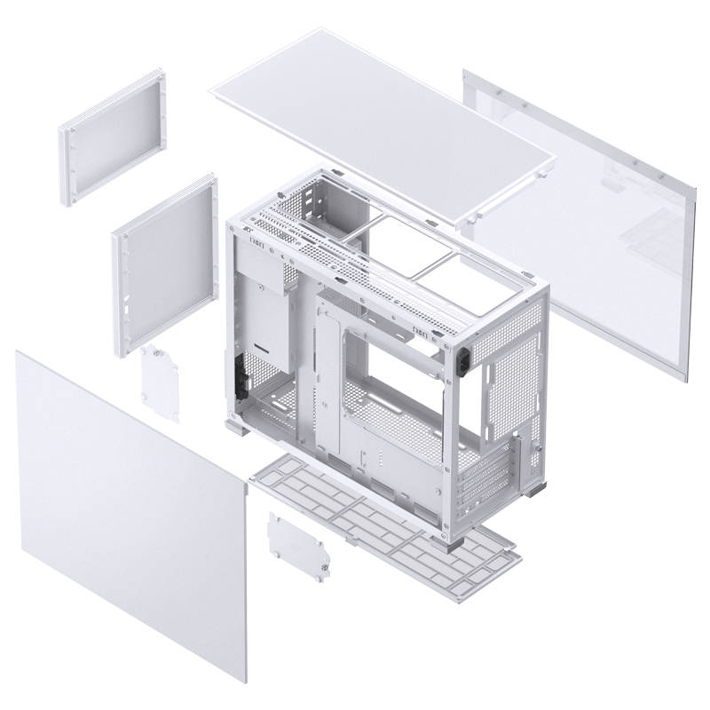 JONSBO D31 STD White, TG, mini-ITX, mATX, белый