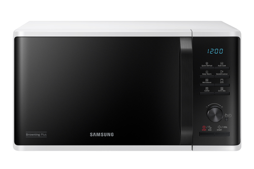 Микроволновая печь SAMSUNG MG23K3515AW/BW белый/черный (23л, 800 Вт, гриль, комбинированное управление) (MG23K3515AW/BW)