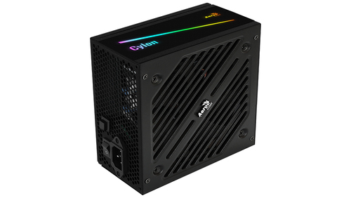 <081376> Блок питания .700W Aerocool Cylon 700 (120mm, 24+8pin, 4*8pin, 5*Sata, 3*IDE, RGB) [4718009153363]