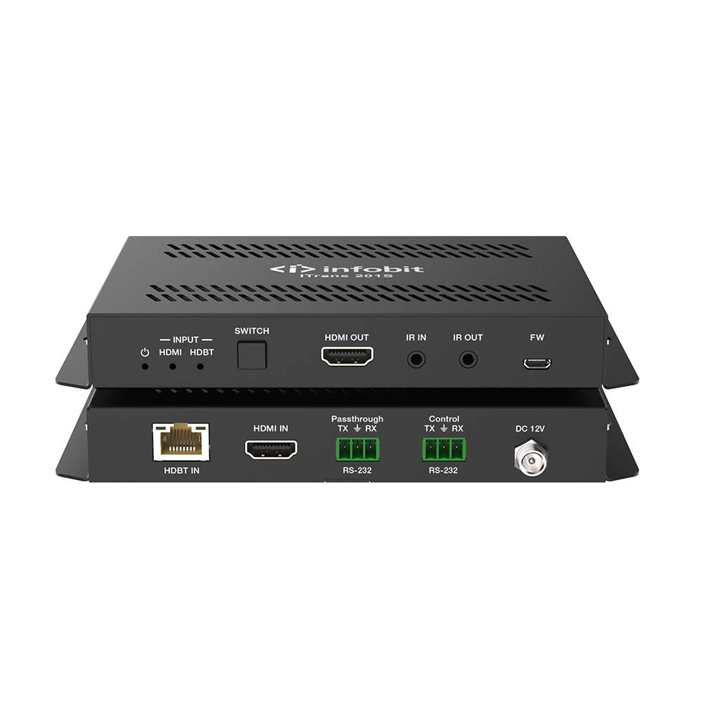 Приемник с масштабатором Infobit iTrans 201S, 4K60, 2×1 HDBaseT