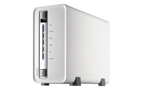 QNAP NAS Server <TS-212P> (2x3.5" HDD SATA, RAID0/1/JBOD,  GbLAN, 2xUSB3.0, USB2.0)