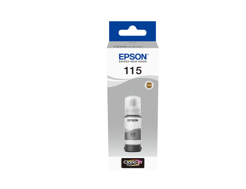 Чернила Epson 115, 70мл, серый, оригинальные для Epson L8160, L8180 (C13T07D54A)