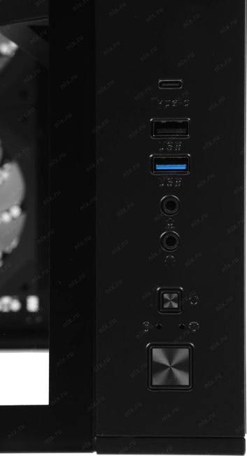 CRYSTAL Z9MLFLOE Корпус Formula Crystal Z9ML Floe черный без БП mATX 1xUSB3.0  1xUSB3.1  audio  bott PSU