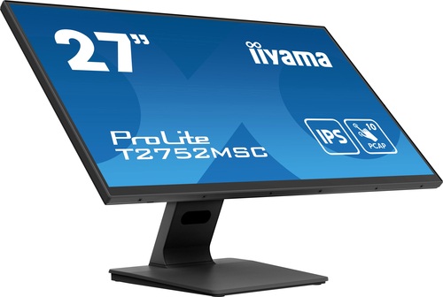 T2752MSC-B1 - Монитор жидкокристаллический Iiyama T2752MSC-B1 27'' 16:9 1920х1080(FHD) IPS, nonGLARE, 5ms, HDMI, DP, Black
