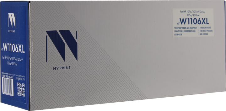 Картридж NV-Print W1106XL Black для  HP  107/135/137