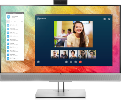 27"    ЖК монитор HP EliteDisplay E273m <1FH51AA> с пов.экрана (LCD,  1920x1080,  D-Sub,HDMI,DP,cam,USB3.1Hub)
