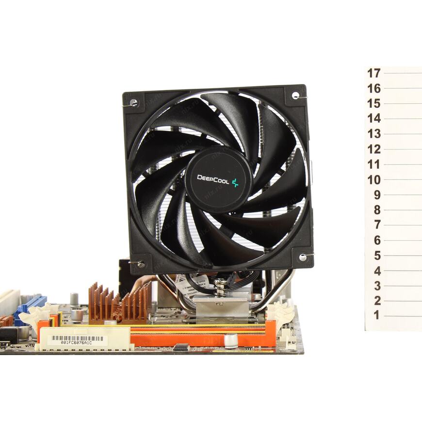 Deepcool <R-AG400-BKNNMN-G-1> AG400 (4пин, 115x/1200/1700/AM4/AM5,31.6дБ,500-2000об/мин,Al+тепл.трубки)
