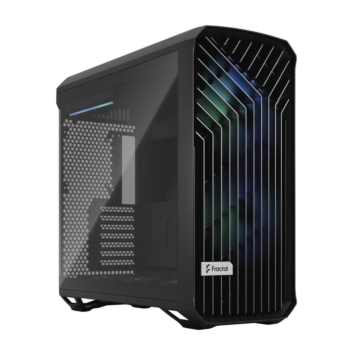 Корпус ПК без блока питания/ Case Fractal Design Torrent RGB, Full-Tower, 2x180mm + 3x140mm RGB, 2xUSB-A 3.2 + 1xUSB 3.2 Type-C E-ATX, SSI-CEB, SSI-EEB, ATX, mATX, mITX Black