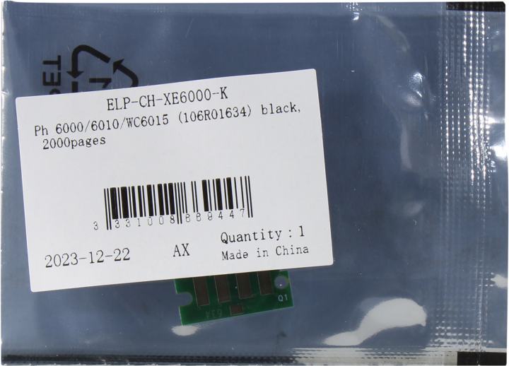 <ELP-CH-XE6000-K> Чип Xerox  Phaser  6000/6010/WC6015  (106R01634)Black, 2K