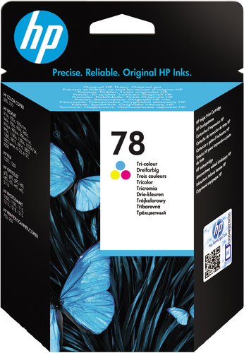 Картридж струйный №78 голубой/пурпурный/желтый HP DJ 900/1220C/PS P000/P1100 (Cactus)