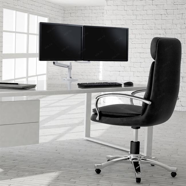 45-489-216 Ergotron LX настольный кронштейн для  двух мониторов белый