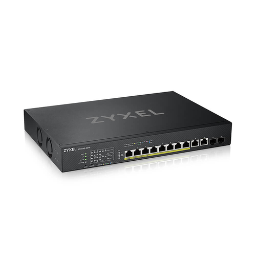 Коммутатор/ ZYXEL Hybrid Smart PoE ++ ZYXEL NebulaFlex XS1930-12HP switch, 19 "rack, 10xRJ-45: 1 / 2.5 / 5 / 10G (8 of them PoE ++ (802.3bt), 2xSFP +, 375 W PoE budget, standalone / cloud management
