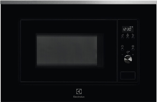 Встраиваемая микроволновая печь ELECTROLUX/ Встраиваемая микроволновая печь, объем 20 л., высота 380 мм, цвет черный/нерж.сталь