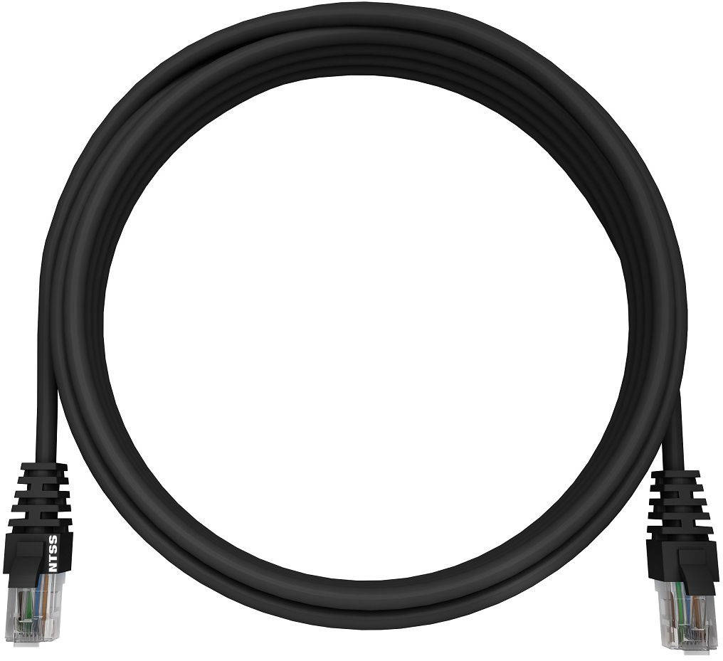 NTSS NTSS-PC-UTP-RJ45-5e-10.0-LSZH-BL UTP RJ-45 вил.-вилка RJ-45 кат.5E 10м черный LSZH 26AWG
