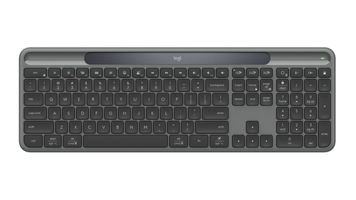 Клавиатура мембранная Logitech - K980, Беспроводная, 10 метровnum pad, цвет тёмно-серый, 920-013768