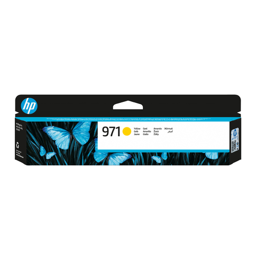 CN624AE - Yellow Ink Cartridge №971 for OfficeJet Pro X476dw/X576dw/ X451dw, up to 2500 pages.