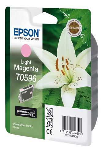Картридж струйный EPSON (C13T05964010) Stylus Photo R2400, светло-пурпурный, оригинальный