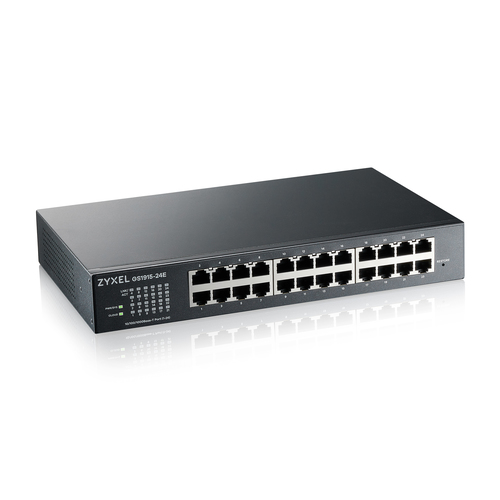 Коммутатор Smart L2 коммутатор Zyxel NebulaFlex GS1915-24E, rack 19", 24xGE, бесшумный (без вентилятора)