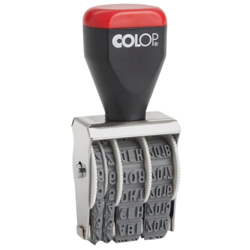 Датер ручной, металл, Colop 04000 (1010ma), шрифт 4мм, месяц букв, ст.1
