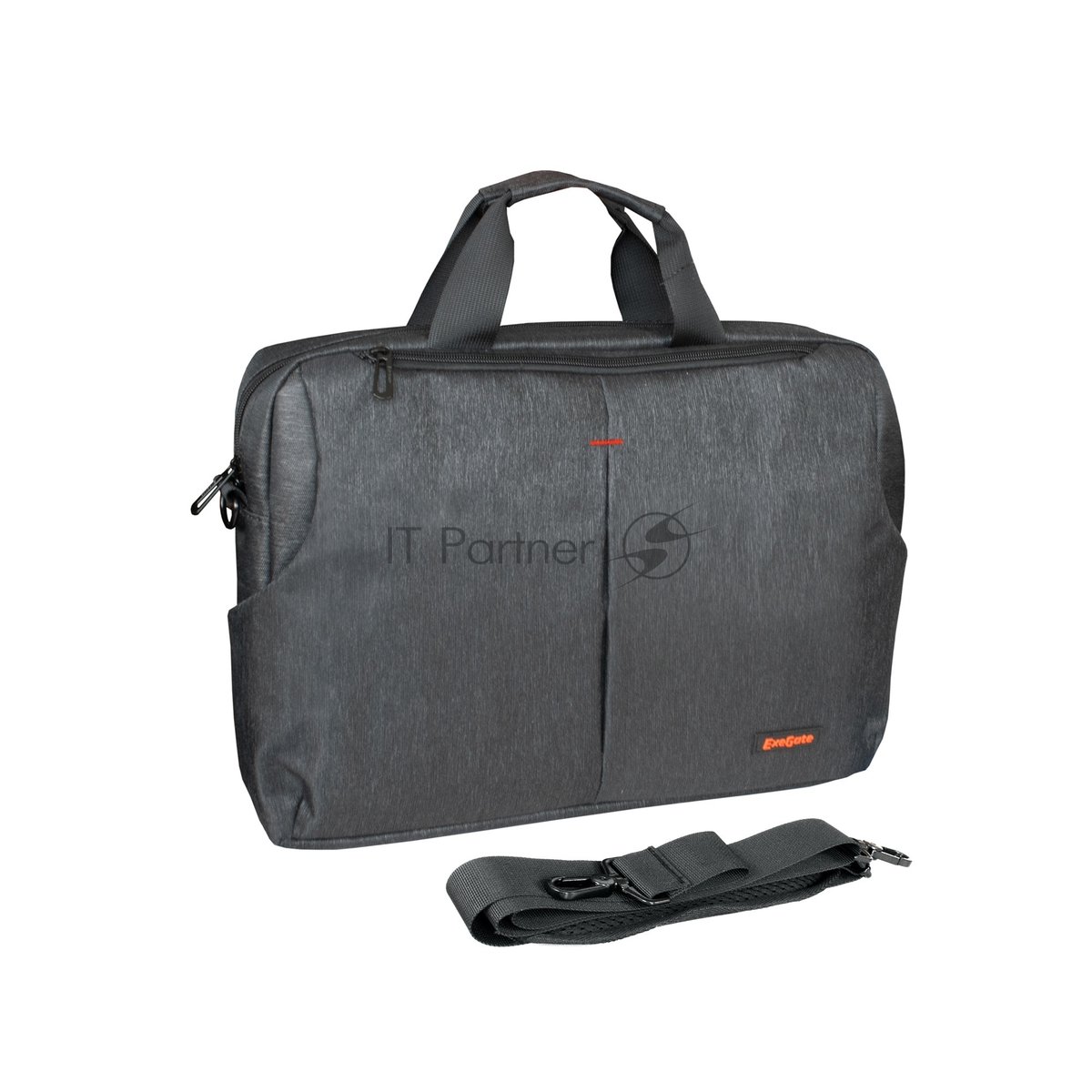 Сумка для ноутбука ExeGate BusinessPro EСС-012 Black, water resistant, черная, водоотталкивающий полиэстер, 15.6"