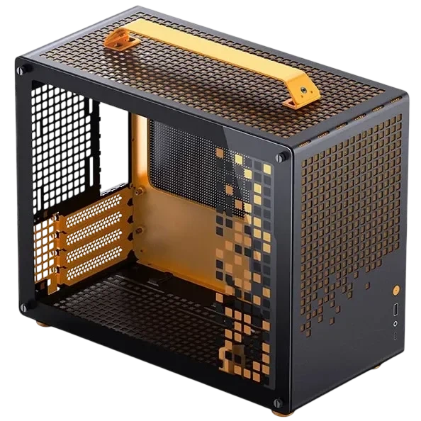 Корпус JONSBO Jonsplus Z20, mATX, Mini-Tower, черный/оранжевый, без БП (Z20 Orange/Black)