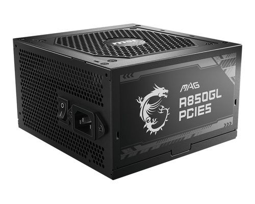Блок питания ПК/ Power Supply MSI MAG A850GL PCIE5 WHITE, 850W 80+ Gold (ATX, 3.1, PCIe 5.1, Full modular, 1x24(20+4)pin, 2xCPU 8(4+4)pin, 4xPCIe*2 8(6+2)pin, 1x12VHPWR, 8xSATA3, 4xMOLEX4pin, Active, 120x120mm, 140x150x86mm, APFC, white)