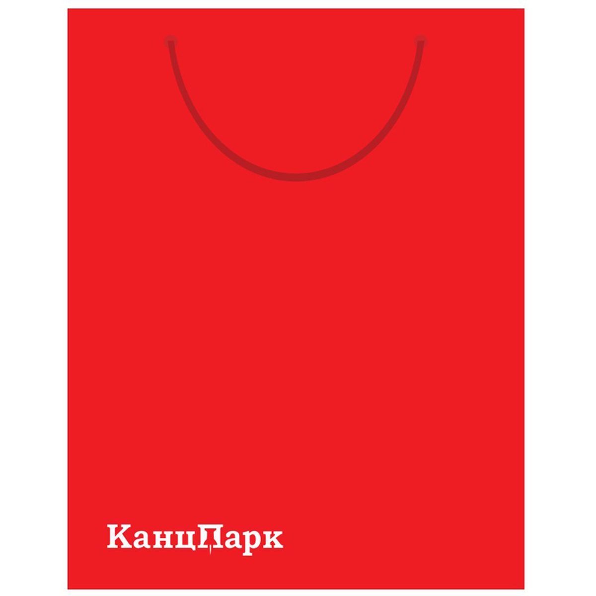 Пакет подарочный большой "КанцПарк", красный, 33*46*13 (360439), 100 шт.
